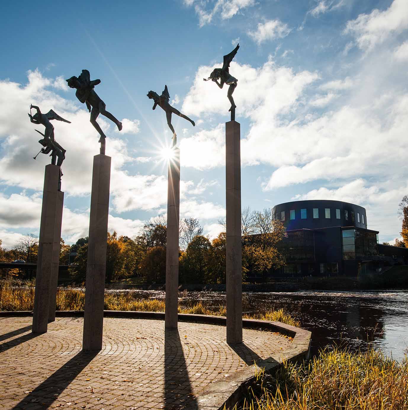 Konstverk i Boulognerskogen i Gävle