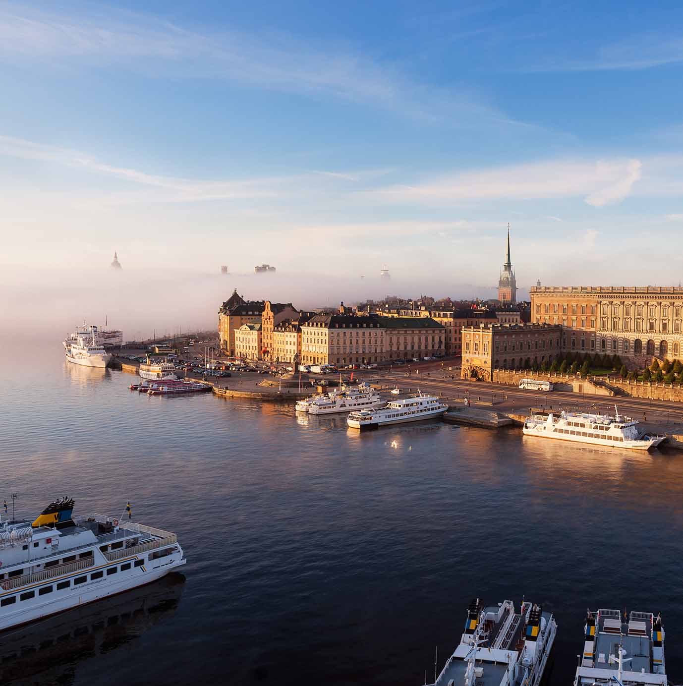 Vy över Gamla stan i Stockholm