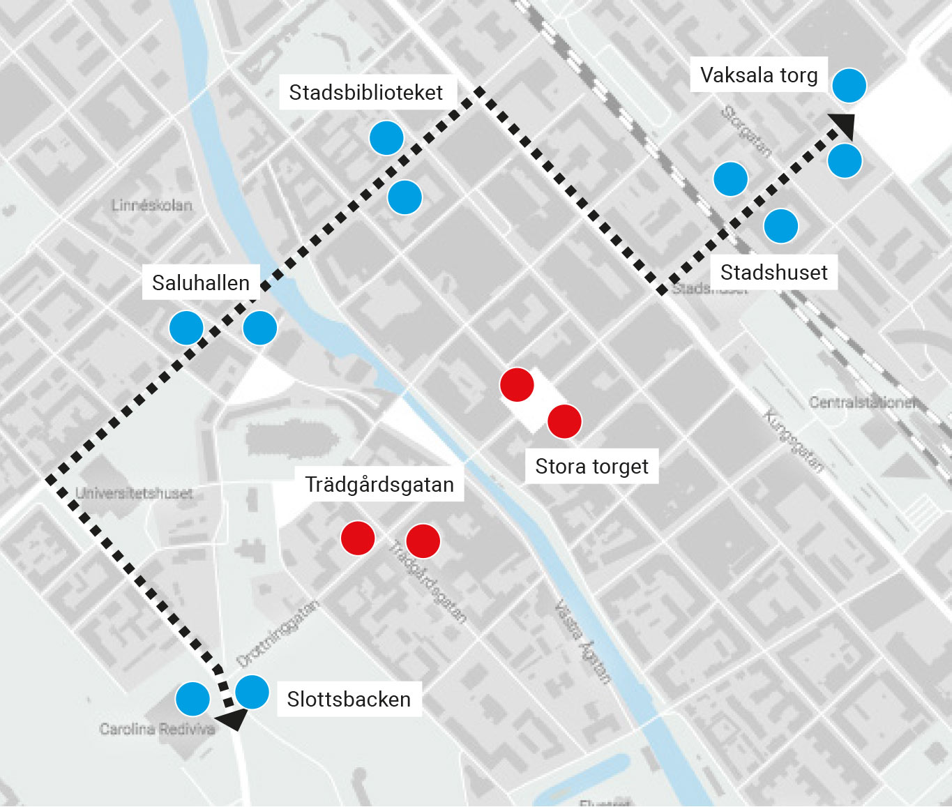 Overview busstops