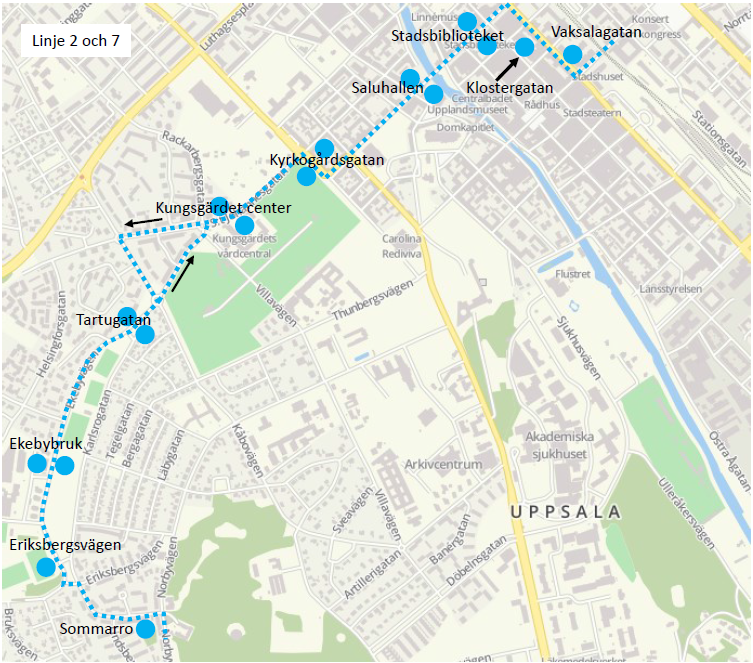 Linje 2 och 7 Bike weekend