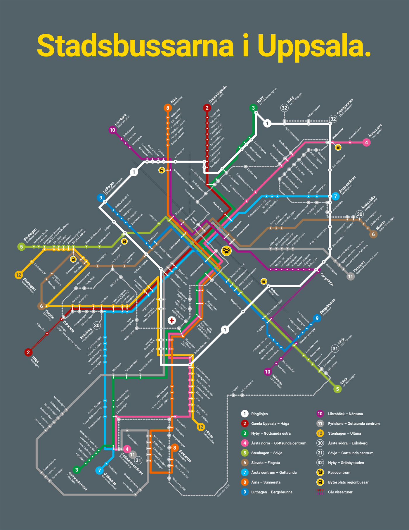 Karta Uppsala Stad | Sverigekarta