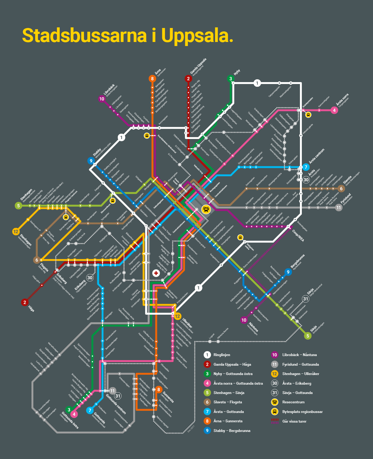 Busslinjer Uppsala Karta – Karta 2020