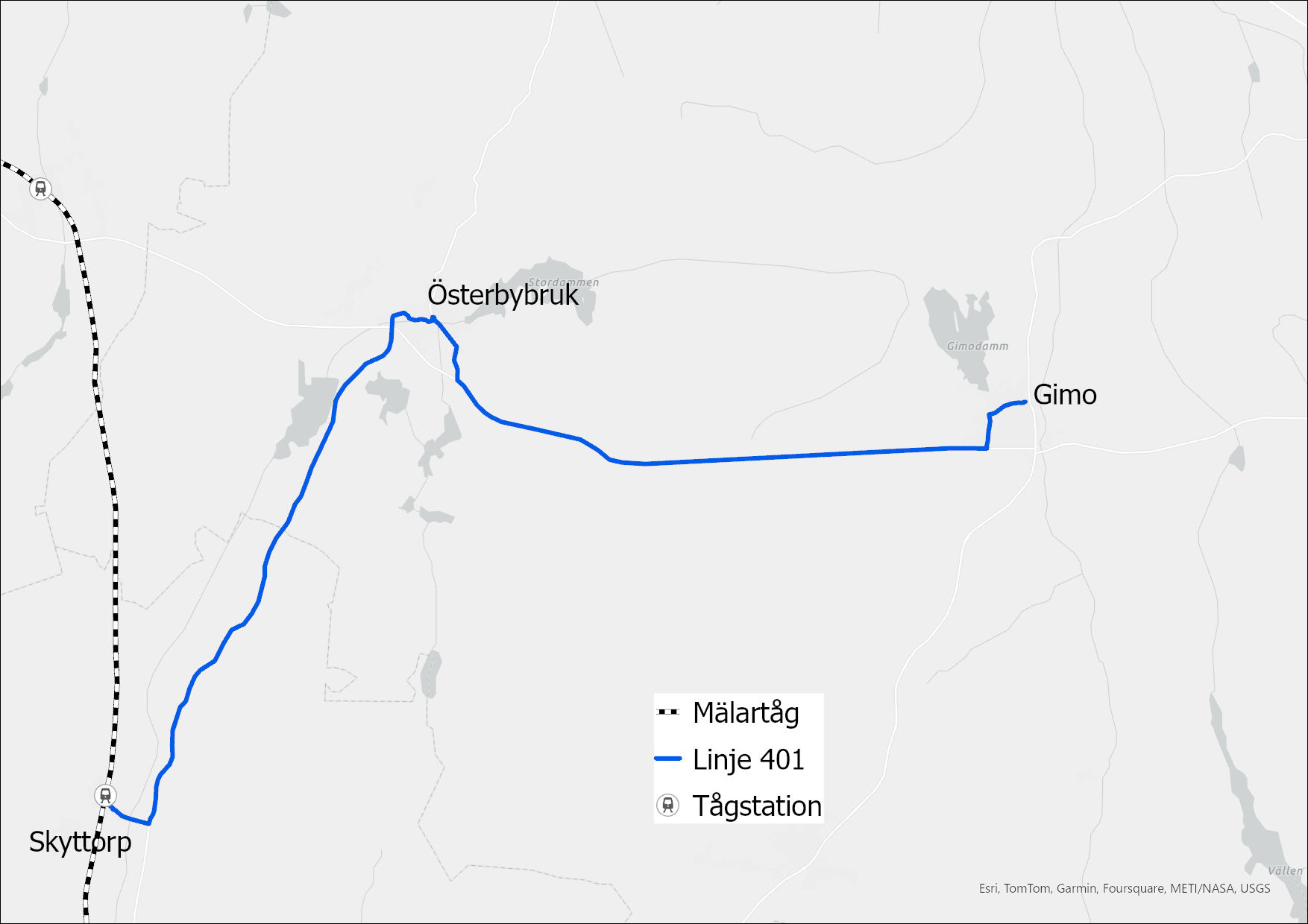 Förslag väg 290 karta4_ny linje Gimo – Österbybruk – Skyttorp.jpg